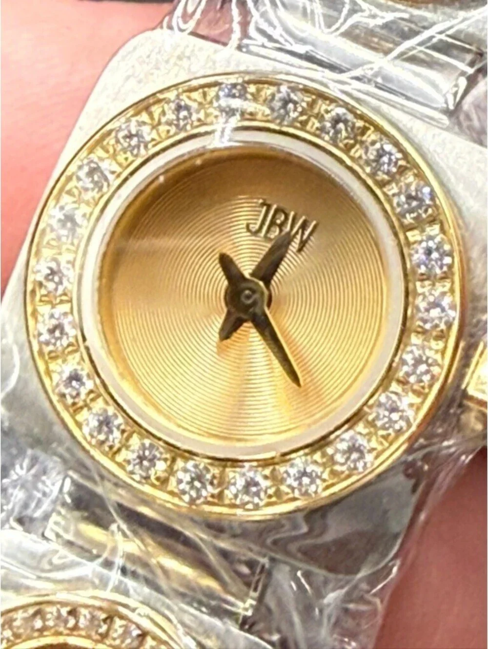 JBW Women's Two-Tone Gold and Silver Bracelet Watch with Crystal Accents